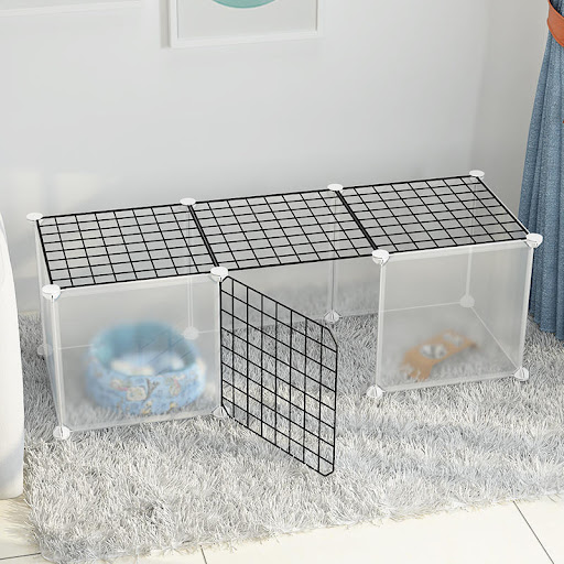 Title 4, Small Dog Indoor Home Isolation Fence Cage Prov...