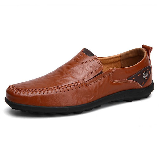 Title 7, Casual lazy business soft bottom leather shoes ...