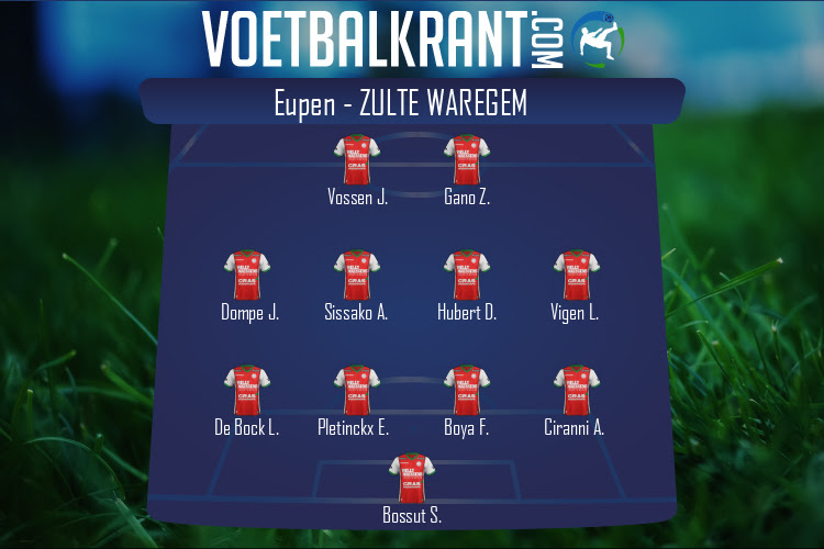 Opstelling Zulte Waregem | Eupen - Zulte Waregem (06/11/2021)