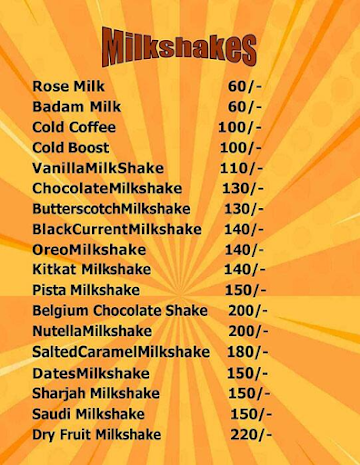 Vishnu Fresh Juice & Ice Cream menu 