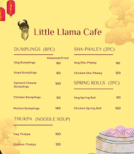 Little Llama menu 2