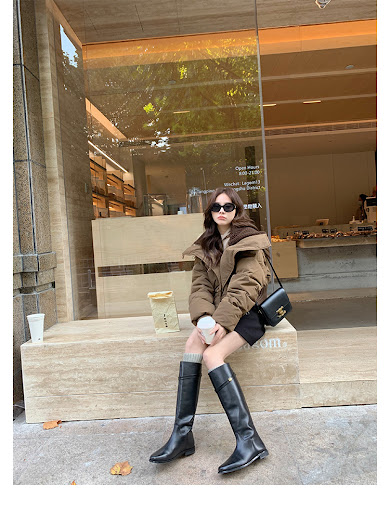 Title 5, New Genuine Leather Small Gold Coin Chunky Heel...