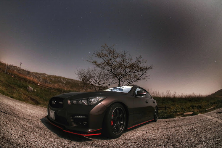 スカイラインのv37・平成最期の満月・ツーリング告知・福岡愛車撮影スポット研究会に関するカスタム事例の投稿画像1枚目