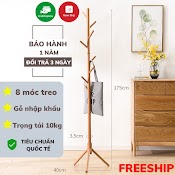 Cây Treo Đồ Cây Treo Quần Áo Đứng Bằng Gỗ Kiểu Dáng Hàn Quốc Sun.z