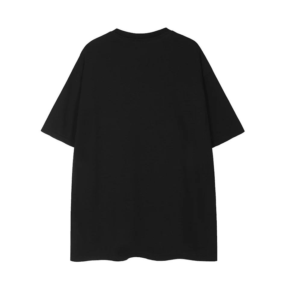 Rock gitaar print T-shirt met korte mouwen. Toon je liefde voor muziek met dit comfortabele shirt, ideaal voor concerten en dagelijks gebruik.