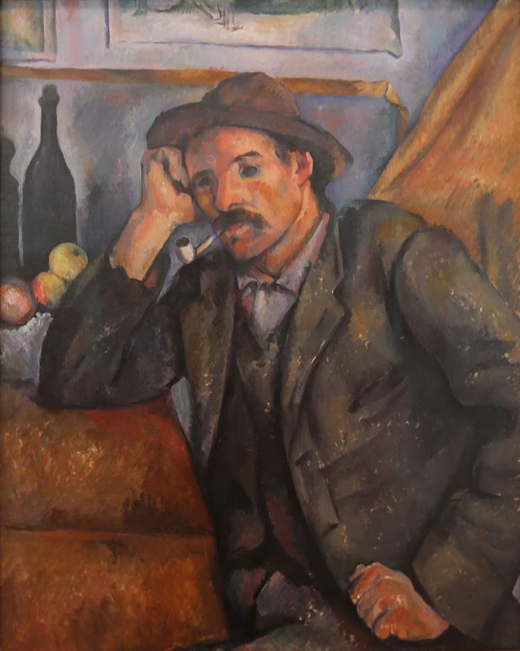  Paul Cezanne, “Smoker,” 1890-92, oil on canvas.