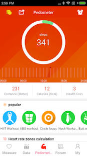   Pedometer - Six pack Workout- screenshot thumbnail   