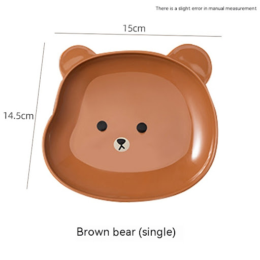 Title 3, Thickened Bear Bone Dish a creative drop resist...