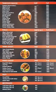 Royal Soya Chaap Corner menu 1