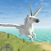 Flying Unicorn Simulator Free  Icon