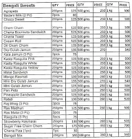 Mithaiwala menu 8