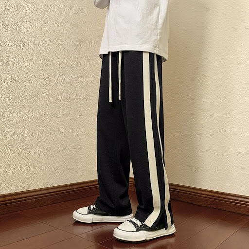 Title 4, Mens Spring and Autumn Straight Leg Wide Leg M...