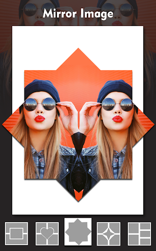 Mirror Image Pic Collage, Selfie Camera, Stickers