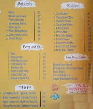 Roll Xpress menu 3