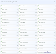 Hotel Highway Samrat menu 2