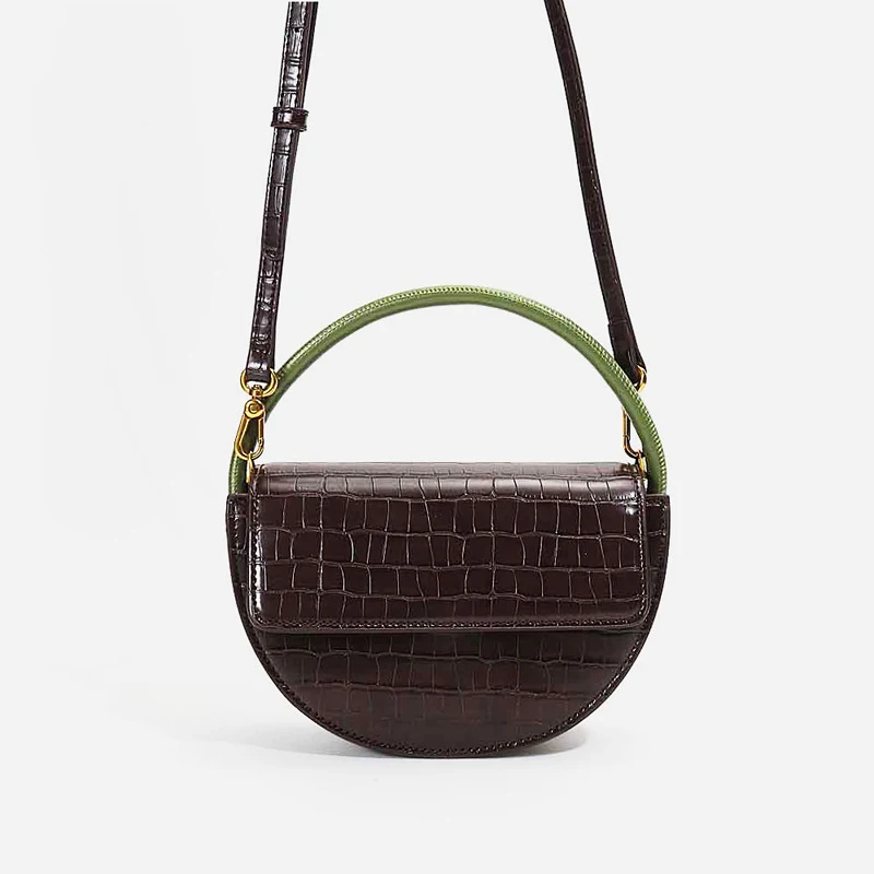 Nieuwe niche design leren messenger bag voor dames. Stijlvolle en praktische tas, ideaal voor dagelijks gebruik. Comfort en elegantie in één.