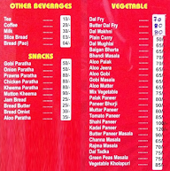 Punjabi Dhaba menu 1