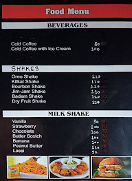 Shake & Bake menu 1