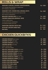 Samaira’s Delicacy menu 1