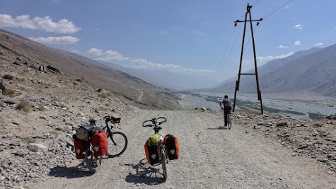 Auch die Tadschiken fahren Rad.