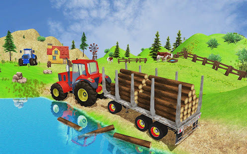 Tractor farming Cargo Games Transport 3D 1.0 APK + Mod (Unlimited money) for Android