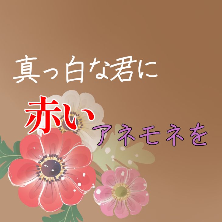 「真っ白な君に赤いアネモネを　　　　　解説」のメインビジュアル
