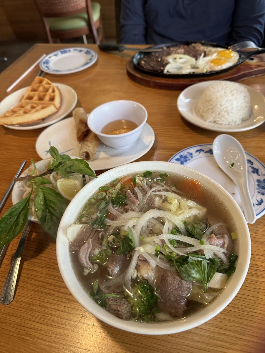 Beef pho in 48 hr beef broth