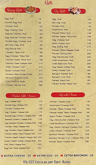 Calcutta Rolls menu 6