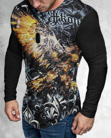 Title 10, Mens T-Shirt with 3D Print Graphic, Crew Neck....