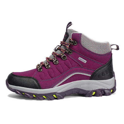 Title 3, Hi-top hiking shoes designed for outdoor advent...