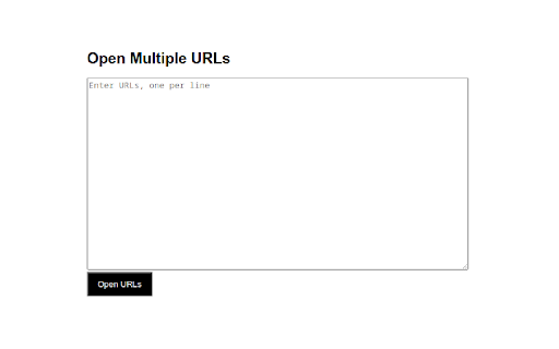 Multiple Url Opener