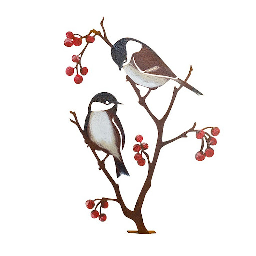 Title 2, Gardenx Decorative Durable Iron Sparrow Stake p...