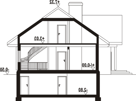 Chmielów dw 29 - Przekrój