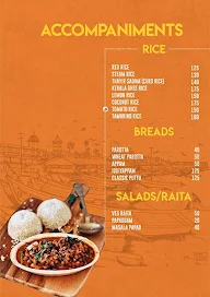 Kerala Cafe menu 2