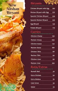 New Alishan Biryani menu 1