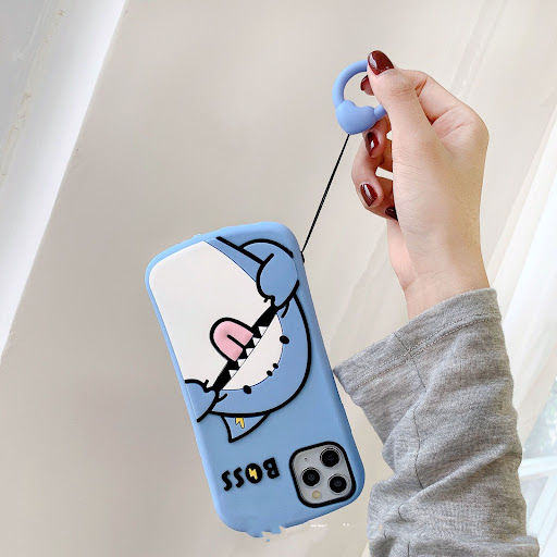 Title 6, Lightning Shark Silicone Soft Phone Case. Provi...