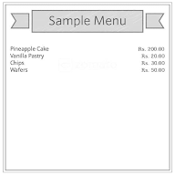 Cake Hut menu 1