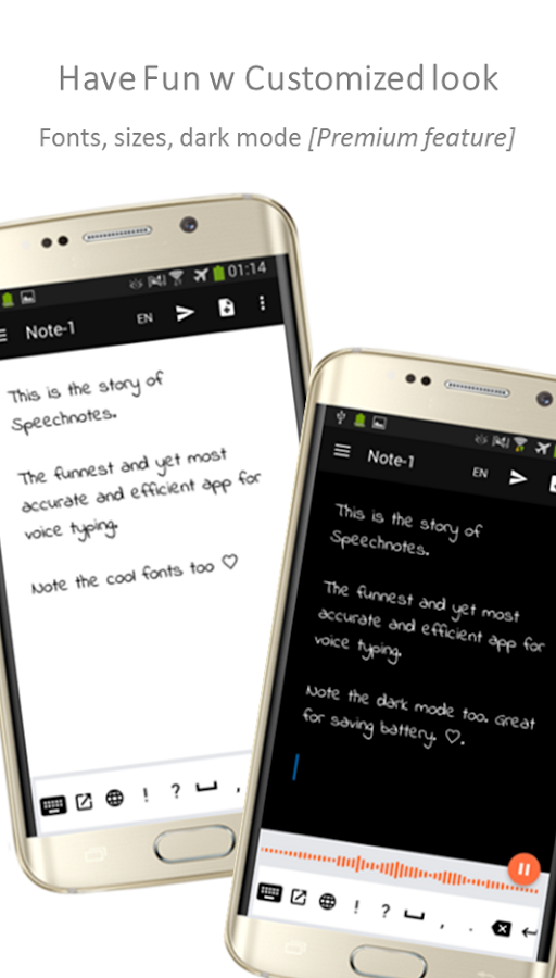    Speechnotes - Speech To Text- screenshot  