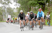 CHAIN GANG John Smit, Jeremy Thomson and Wayne Fyvie on the ride from Joburg to Durban