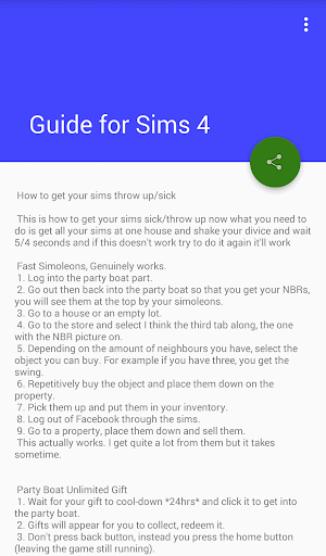 Guide for Sims 4