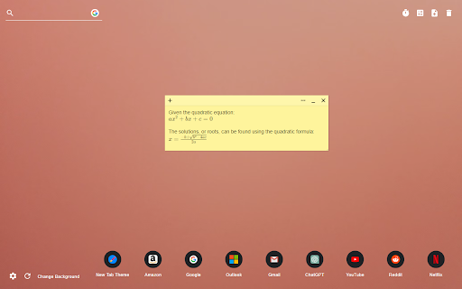 Sticky Notes New Tab