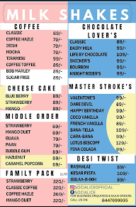 Social Ice menu 1