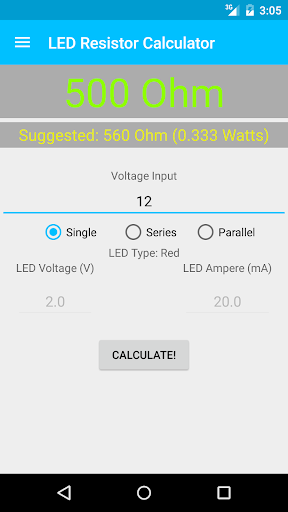 LED Resistor Calculator