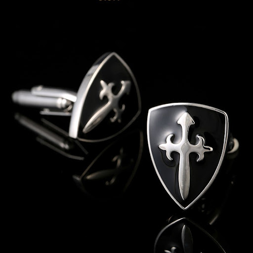 Title 1, Classic Cross French Mens Shirt Cufflinks, tim...