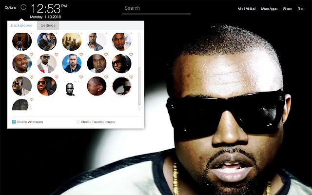 Kanye West Wallpapers FullHD New Tab