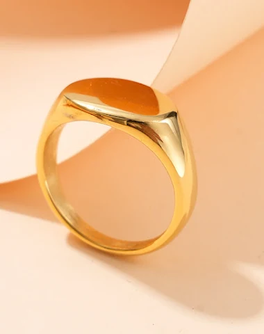 Elegantan prsten od sjajnog titanij - 2