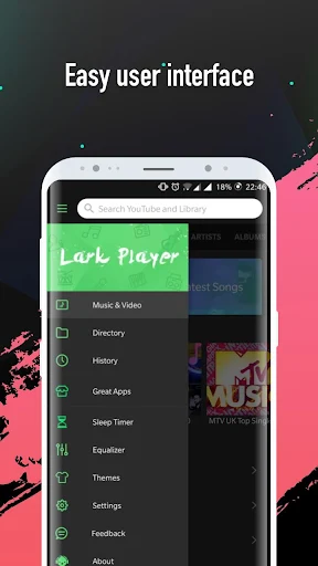 Lark Player - Free MP3 Music & Youtube Player Mod By ChiaSeAPK.Com