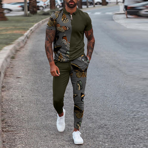 Title 7, Summer Hot Style Cross-border Mens Slim Fit Tr...