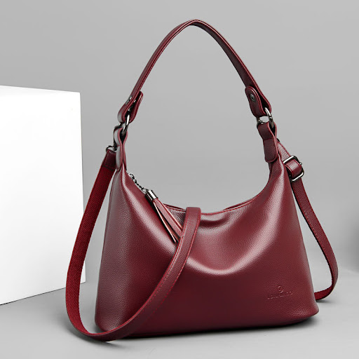 Title 4, Textured Soft PU Leather Shoulder Underarm Bag ...