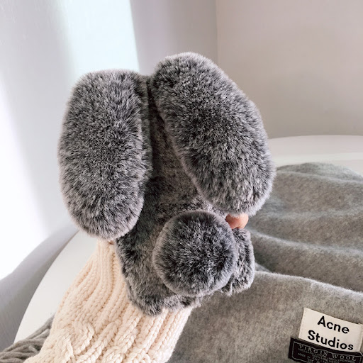 Title 5, Simple Winter Warm Rabbit Plush Phone Case Cozy...